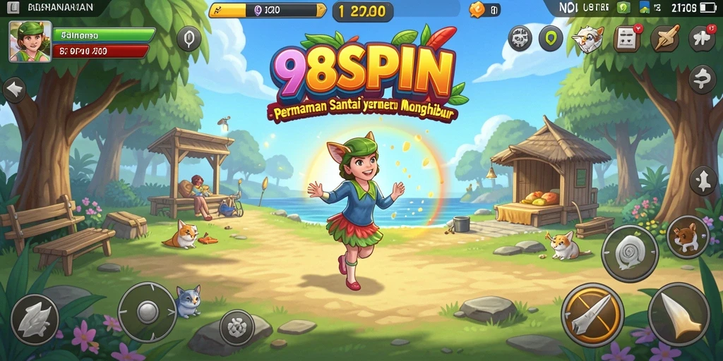 Screenshot menunjukkan gameplay seru dan penuh warna dari 98SPIN.