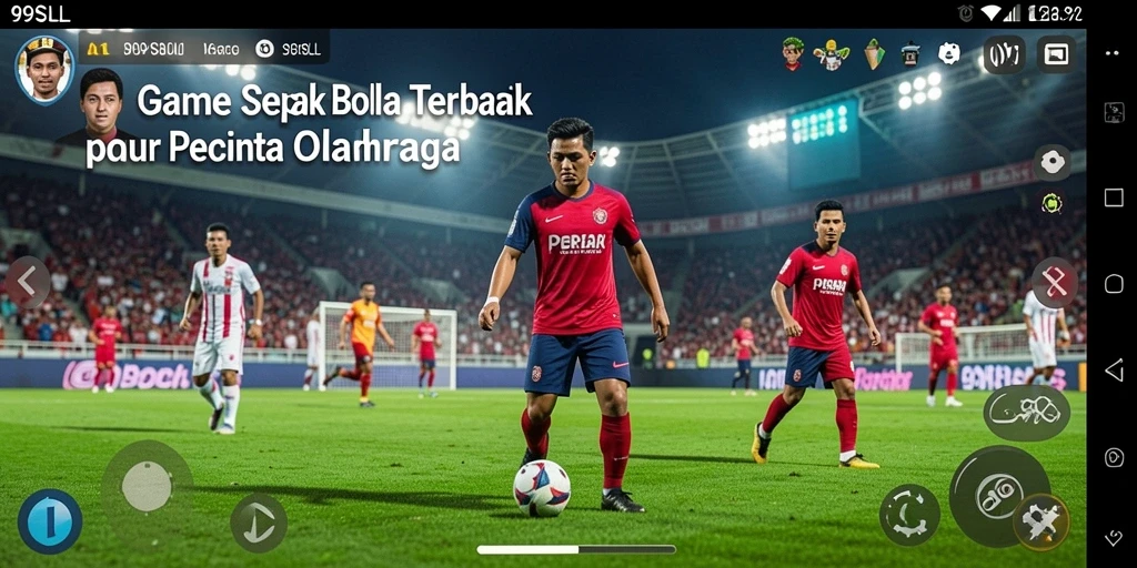 Gameplay menegangkan di 99SLL dengan aksi sepak bola yang seru.