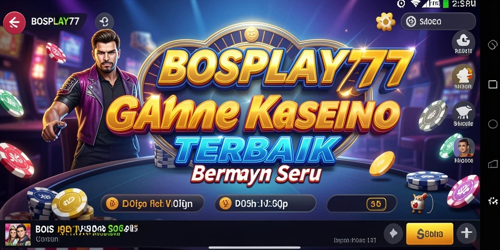 Tampilan menarik dari <strong>BOSPLAY77</strong> saat bermain permainan Kasino.