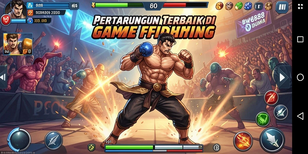 Screenshot utama BW888 menampilkan aksi pertempuran yang seru.