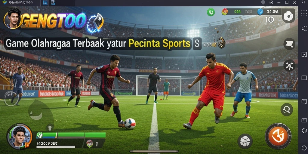 Tampilan gameplay seru di GENGTOTO dengan aksi olahraga mendebarkan.