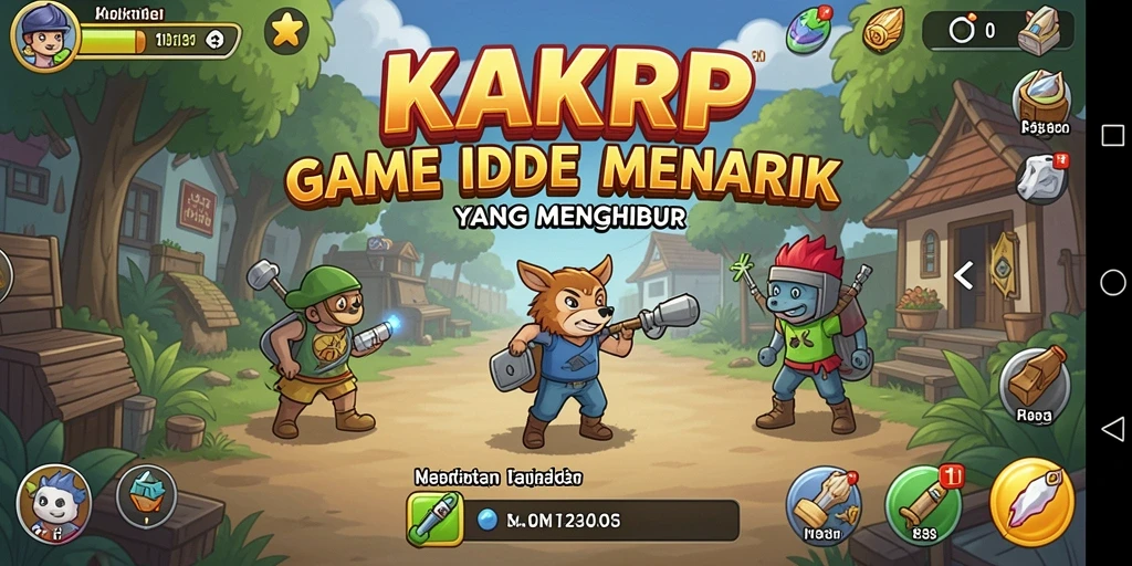 Tangkapan layar KAKRP menampilkan aksi gameplay Idle yang seru.