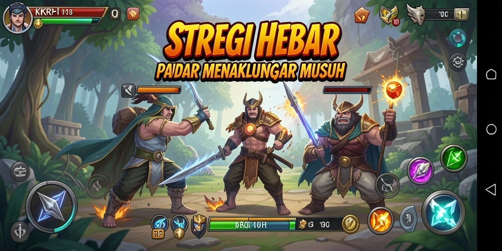Tampilan gameplay strategis KKRP yang menantang dan seru.