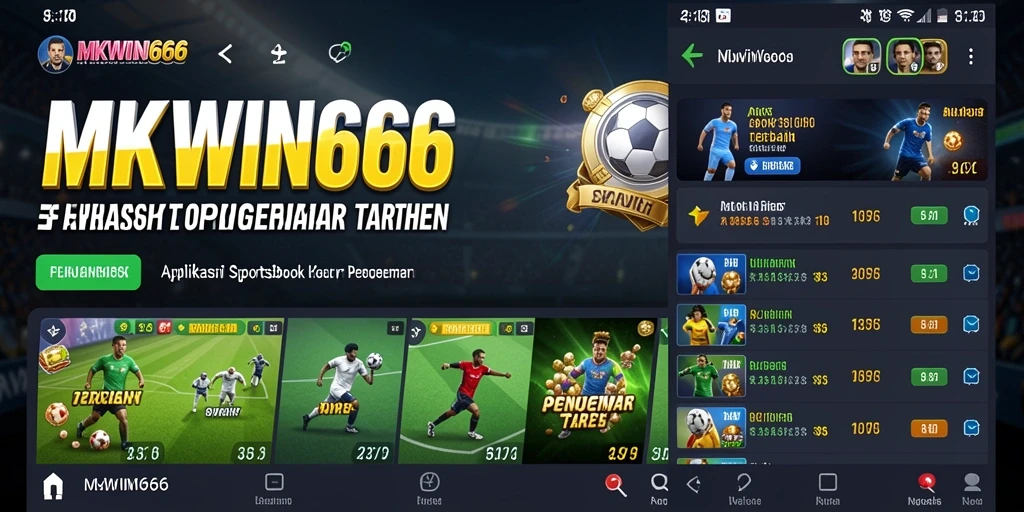 Tampilan gameplay aplikas Sportsbook MKWIN666 yang menarik.